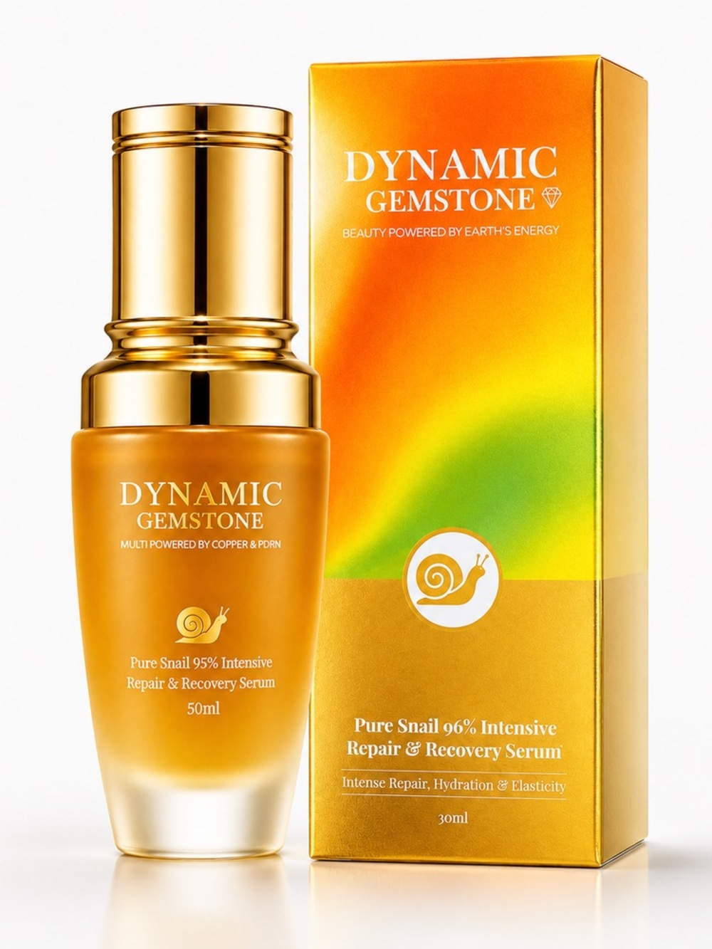 NIB Dynamic Gemstone 96% Snail Repair Serum